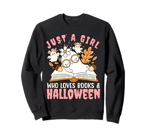 Nur EIN Mädchen, das Bücher und Halloween-T-Shirt liebt Sweatshirt von Bibliophile Book Lovers Book Blogger Tees