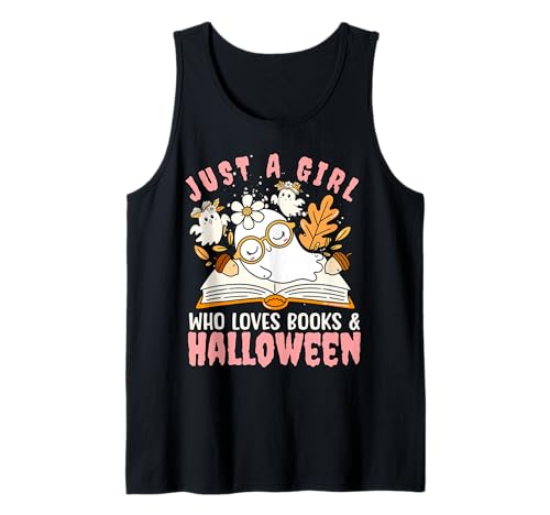 Nur EIN Mädchen, das Bücher und Halloween-T-Shirt liebt Tank Top von Bibliophile Book Lovers Book Blogger Tees