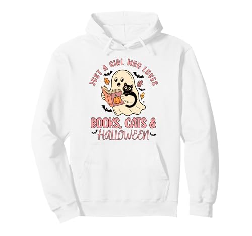 Nur EIN Mädchen, das Bücher und Katzen liebt Halloween-T-Shirt Pullover Hoodie Nur EIN Mädchen, das Bücher und Katzen liebt Halloween-T-Shirt Pullover Hoodie von Bibliophile Book Lovers Book Blogger Tees