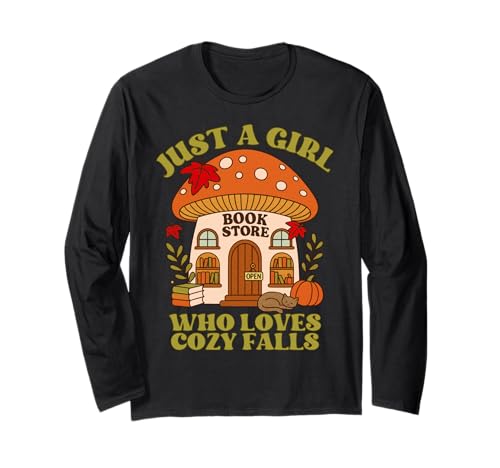 Nur EIN Mädchen, das Cozy Falls Book Lover T-Shirt liebt Langarmshirt Nur EIN Mädchen, das Cozy Falls Book Lover T-Shirt liebt Langarmshirt von Bibliophile Book Lovers Book Blogger Tees