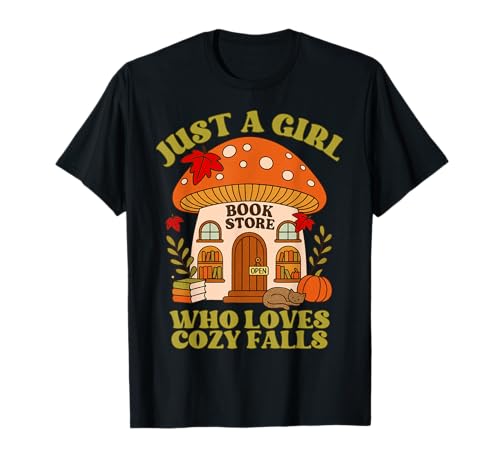 Nur EIN Mädchen, das Cozy Falls Book Lover T-Shirt liebt T-Shirt Nur EIN Mädchen, das Cozy Falls Book Lover T-Shirt liebt T-Shirt von Bibliophile Book Lovers Book Blogger Tees