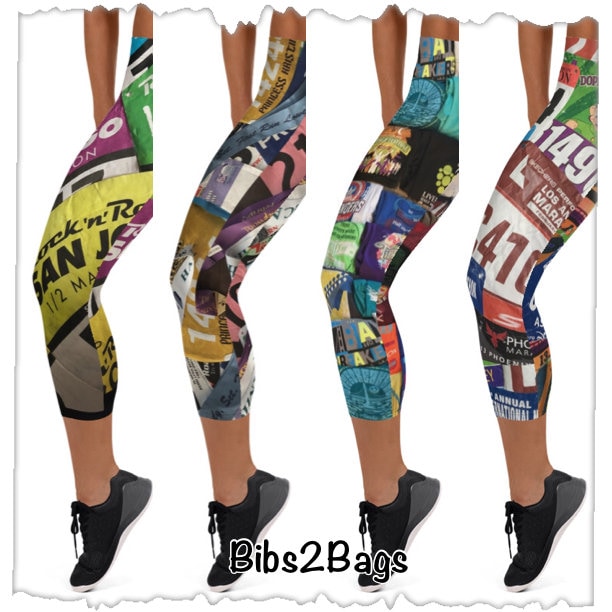 Race Bib Display Capri Leggings Race Bib Display Capri Leggings von Bibs2Bags