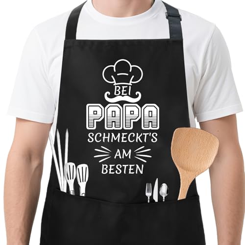 Papa Geschenk Geburtstag,Geburtstagsgeschenk Für Papa Geburtstagsgeschenk Vatertagsgeschenk Personalisierte Geschenke Vatertag Weihnachten Ostergeschenk Valentinstag Kochschürze Für Männer Schürze von Bicfuiot