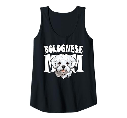 Damen Bologneser Mama Süße Bichon Bolognese-Hundemutter Tank Top von Bichon Bolognese Dog Mom for Women
