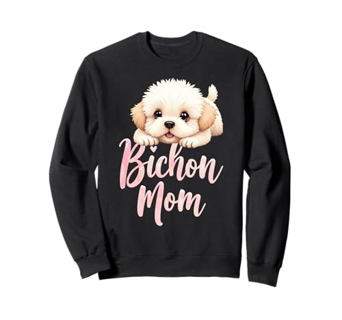 Bichon Mom Dog Bichon Frisé Mama süßer Welpe Sweatshirt Bichon Mom Dog Bichon Frisé Mama süßer Welpe Sweatshirt von Bichon Frise Fun Designs