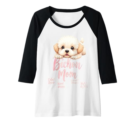 Damen Lustiges Bichon Mom Dog Bichon Frisé Mama Humor Zitat Raglan Damen Lustiges Bichon Mom Dog Bichon Frisé Mama Humor Zitat Raglan von Bichon Frise Fun Designs