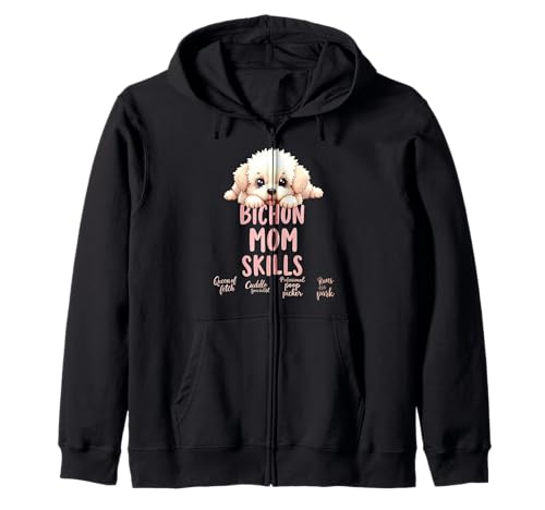 Lustiges Bichon Mom Dog Bichon Frisé Mama Humor Zitat Kapuzenjacke von Bichon Frise Fun Designs