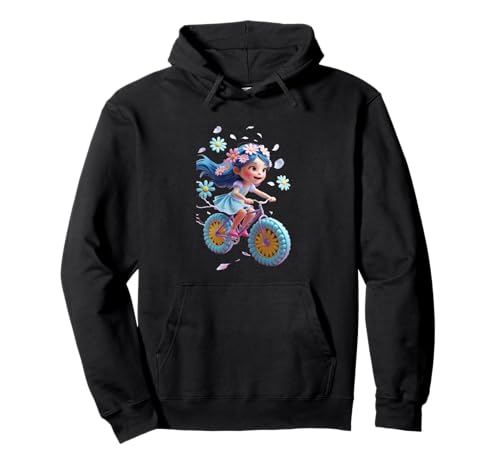 Fahrrad-Mädchen, lustiges Unisex-Design für Männer und Frauen Pullover Hoodie von Bicycle Girl Funny Unisex Design For Men Women Tee