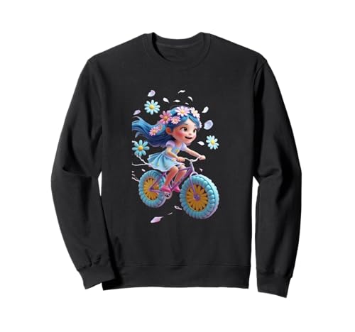 Fahrrad-Mädchen, lustiges Unisex-Design für Männer und Frauen Sweatshirt von Bicycle Girl Funny Unisex Design For Men Women Tee