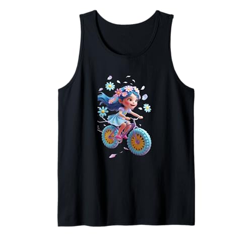 Fahrrad-Mädchen, lustiges Unisex-Design für Männer und Frauen Tank Top von Bicycle Girl Funny Unisex Design For Men Women Tee