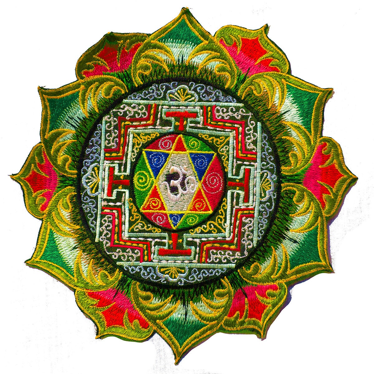 Aum Yantra Mandala Aufnäher von BicycleDayShop