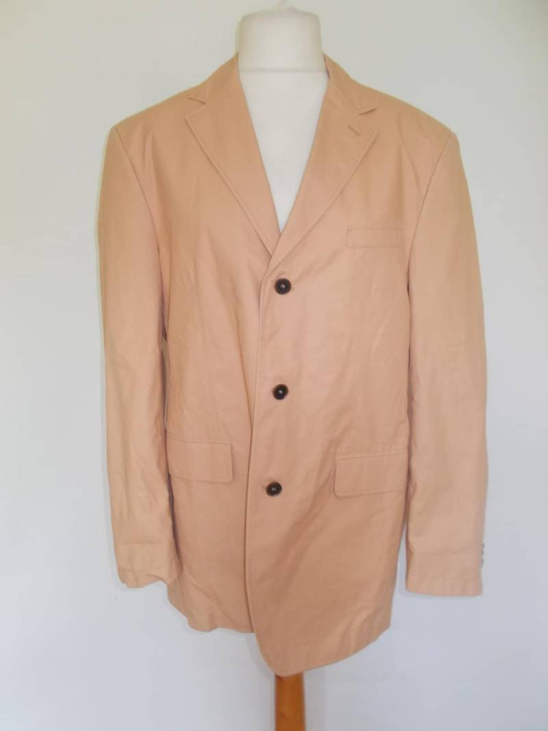 Vintage-Blazer Von Bugatti Baumwolle Jacke Blazer Sport 42" Brust Groß von BidandBertVintageMen