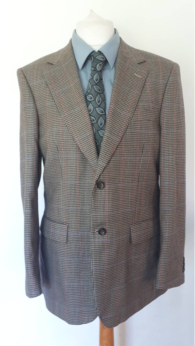 Vintage Herren Brook Taverner Blazer Mit Luxus Stoff Von Mond England - Wolle Jacke Sportjacke Überprüft 40" Brust Medium Vintage Herren Brook Taverner Blazer Mit Luxus Stoff Von Mond England - Wolle Jacke Sportjacke Überprüft 40" Brust Medium von BidandBertVintageMen
