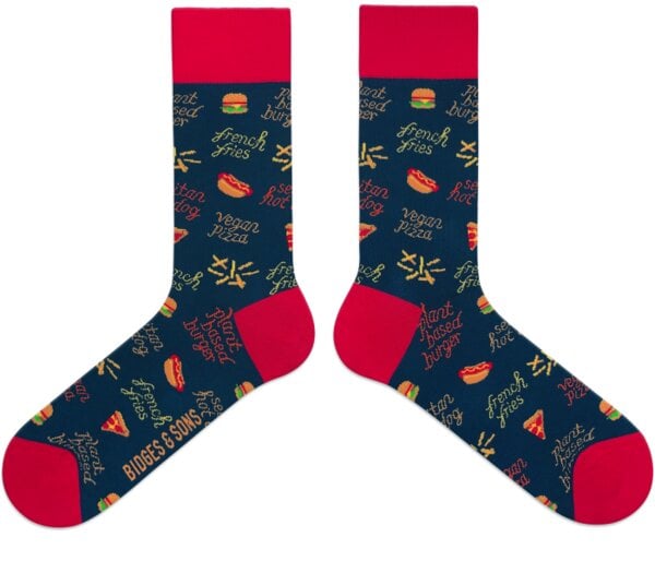 Bidges&Sons "Vegan Junk Food" Socken von Bidges&Sons