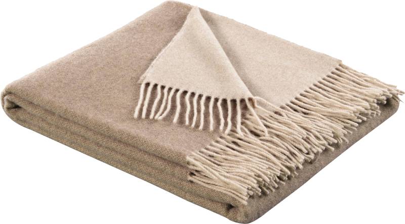 Biederlack Plaid "Soft Impression im Doubleface-Look" Wolle-Kaschmir-Mix von Biederlack