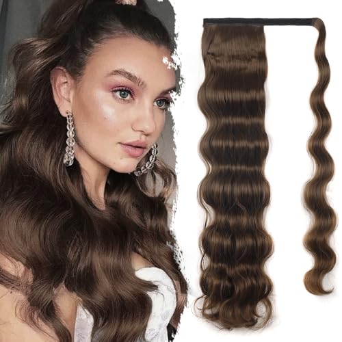 Bieiyhe Pferdeschwanz Haarteil Haarverlängerung 60cm Ponytail Echthaar Locken Wrap Around Ponytail Extension Lockig Haarzopf Verlängerung Wellig Extensions Clip in Zopf Extension Lang für Damen Bieiyhe Pferdeschwanz Haarteil Haarverlängerung 60cm Ponytail Echthaar Locken Wrap Around Ponytail Extension Lockig Haarzopf Verlängerung Wellig Extensions Clip in Zopf Extension Lang für Damen von Bieiyhe