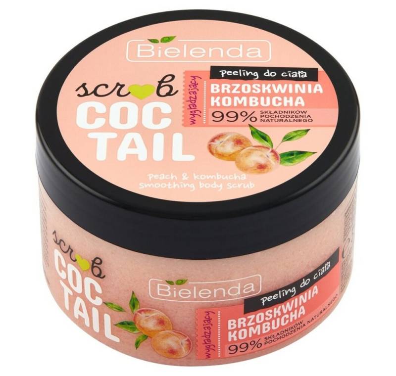 Bielenda Körperpeeling Scrub Coctail Glättendes Körperpeeling Pfirsich & Kombucha von Bielenda