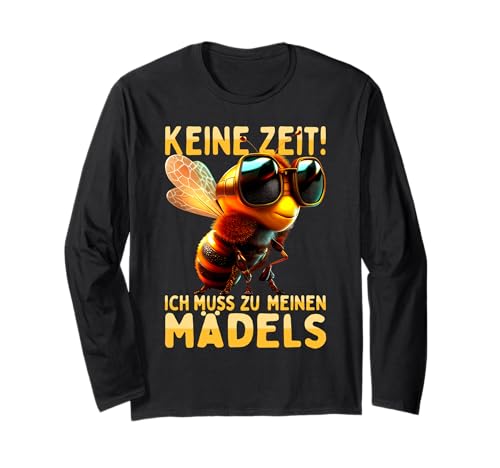 Keine Zeit Ich Muss Zu Meinen Mädels Bienenzüchter Bienen Langarmshirt von Bienen Outfit für Imker & Honig Dealer