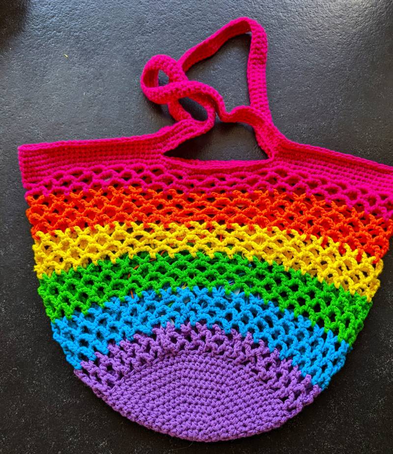 strandtasche Einkaufstasche Regenbogentasche strandtasche Einkaufstasche Regenbogentasche von Bienenhexe