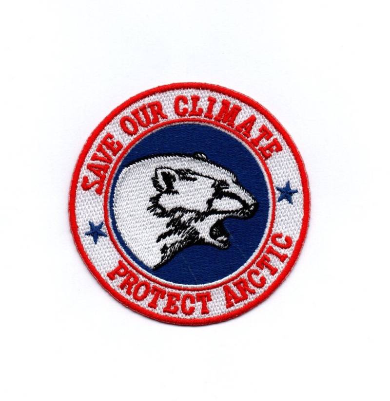Save Climate - Iron On Sew Embroidered Badge Applique Motif Patch von Bienpatch