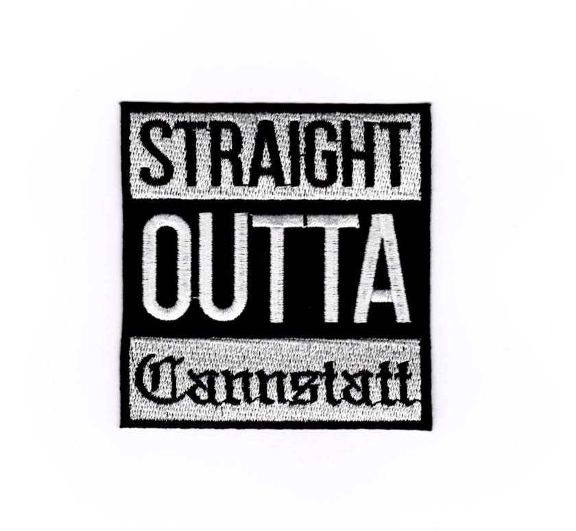 stuttgart Patch, Aufnäher, Fussball Abzeichen, Supporter Iron On Sew "straight Outta Cannstatt" von Bienpatch