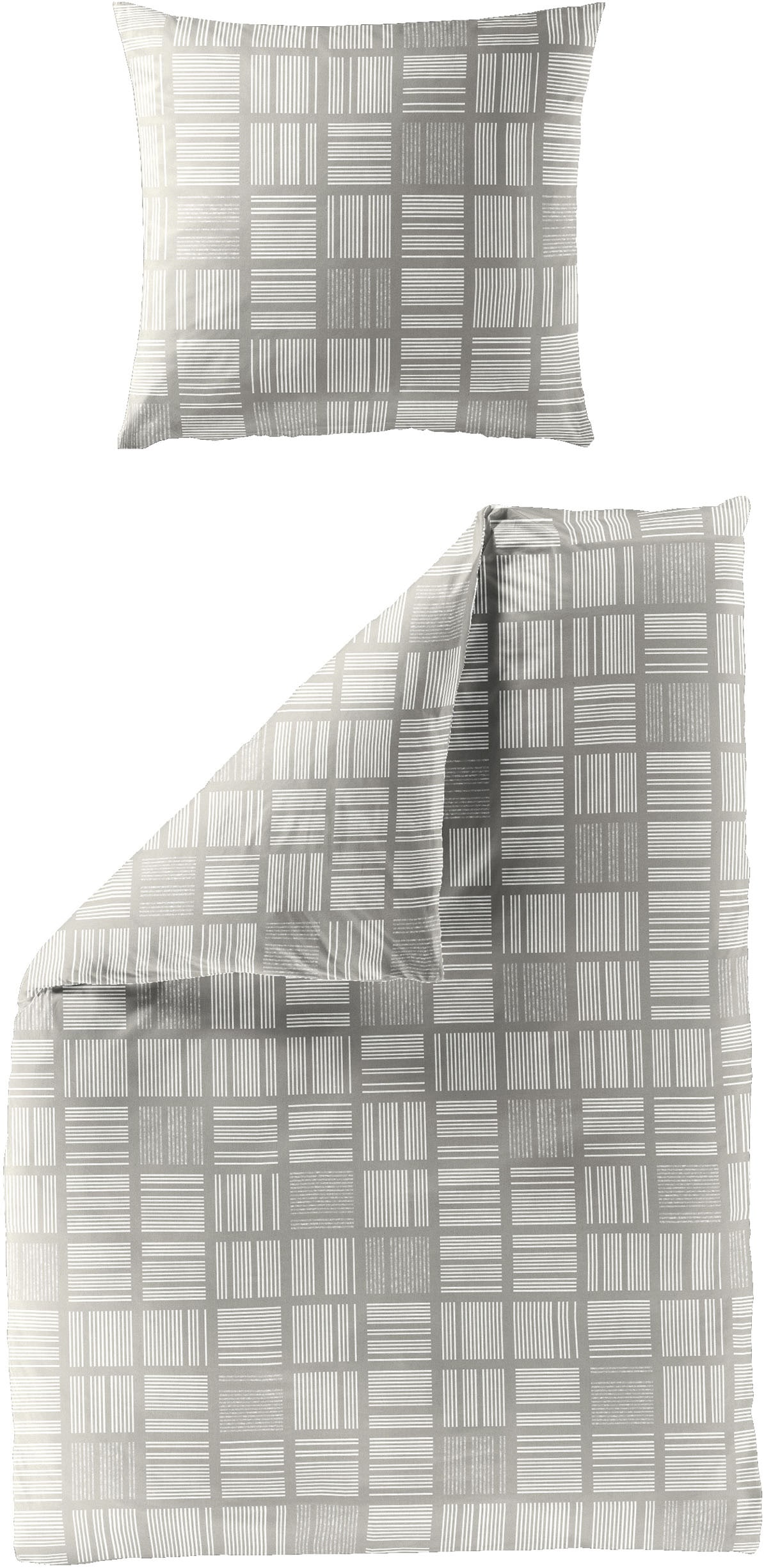 BIERBAUM Bettwäsche "3063" 2 Stk. tlg. Mako-Satin, 100 % Baumwolle, pflegeleicht von Bierbaum