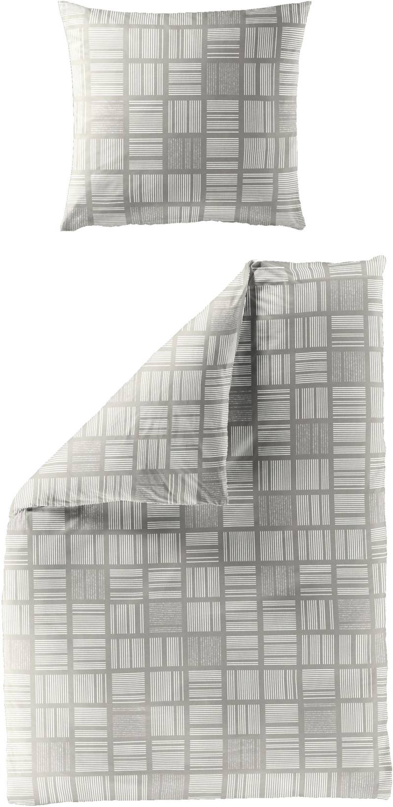 BIERBAUM Bettwäsche "3063" 2 Stk. tlg. Mako-Satin, 100 % Baumwolle, pflegeleicht von Bierbaum