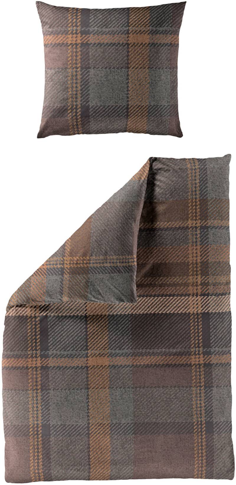 BIERBAUM Bettwäsche "4046" 2 Stk. tlg. in Renforcé und Biber aus 100% Baumwolle, kuschelig weich von Bierbaum