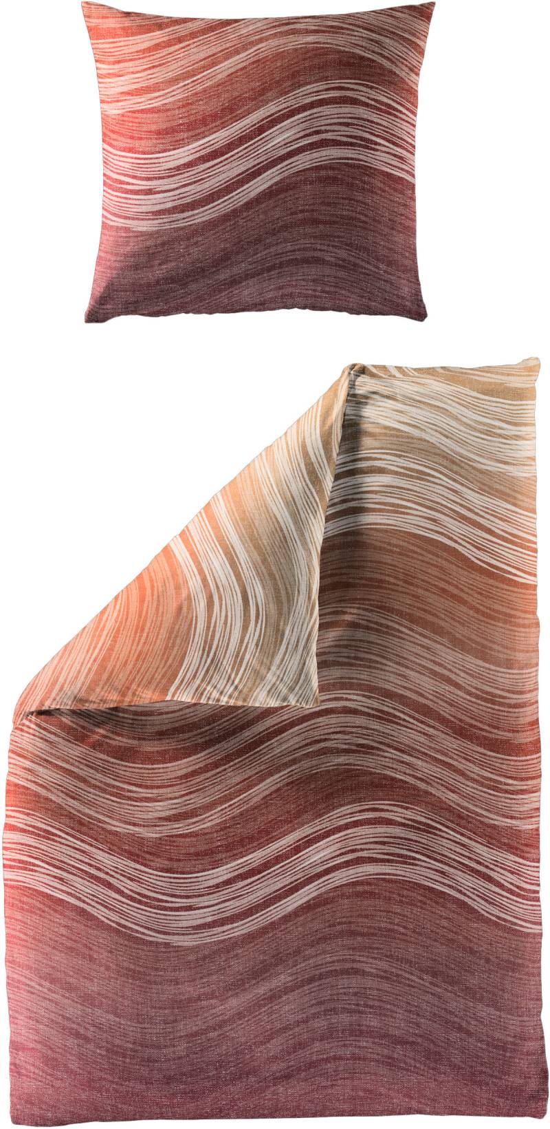 BIERBAUM Bettwäsche "4061" 2 Stk. tlg. Mako-Satin, 100 % Baumwolle, pflegeleicht von Bierbaum