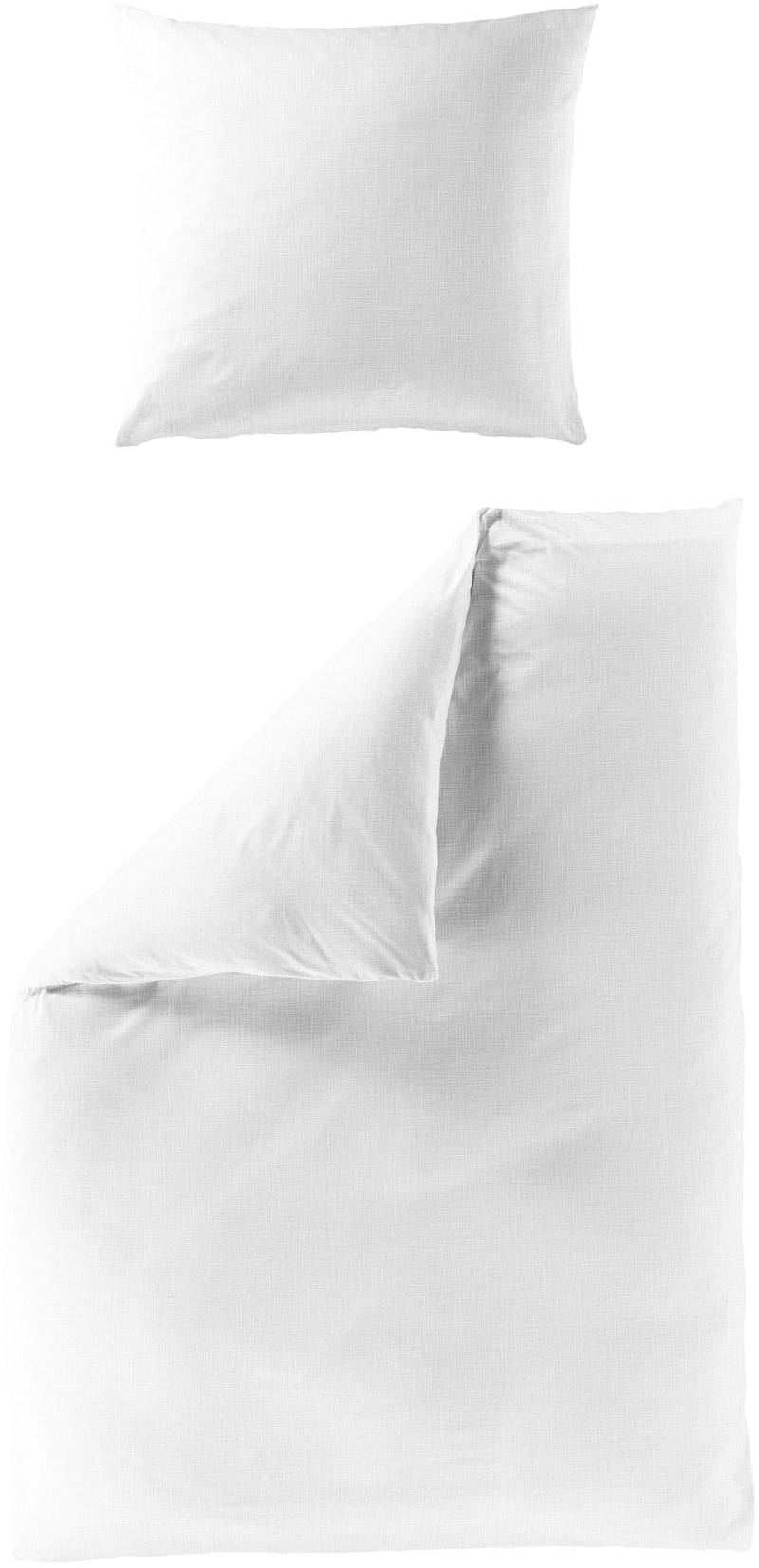 BIERBAUM Bettwäsche "4129" 2 Stk. tlg. Musselin, 100 % Baumwolle, pflegeleicht, bügelfrei von Bierbaum