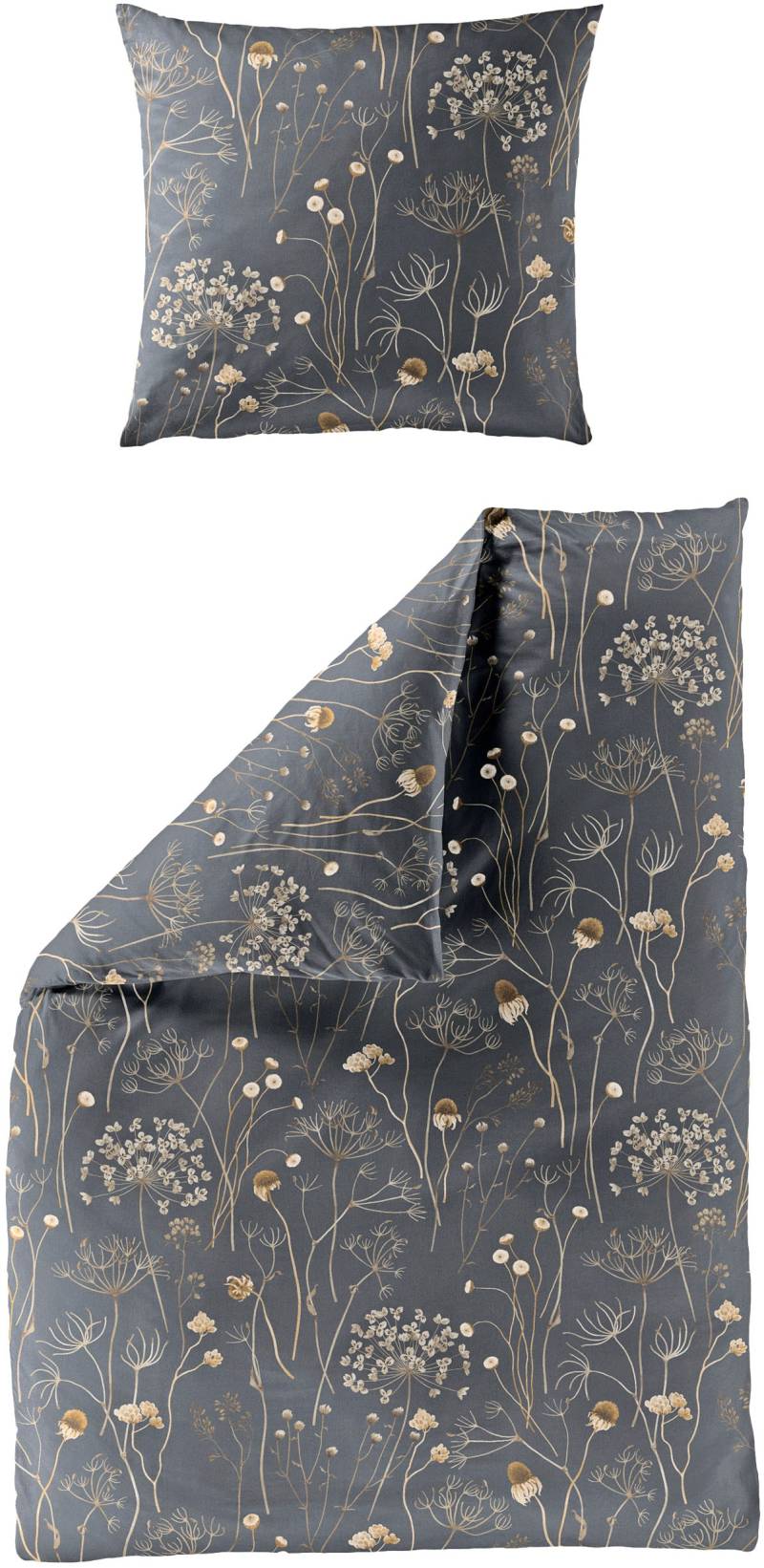 BIERBAUM Bettwäsche "4140" 2 Stk. tlg. Biber, 100 % Baumwolle, pflegeleicht, kuschelig weich von Bierbaum