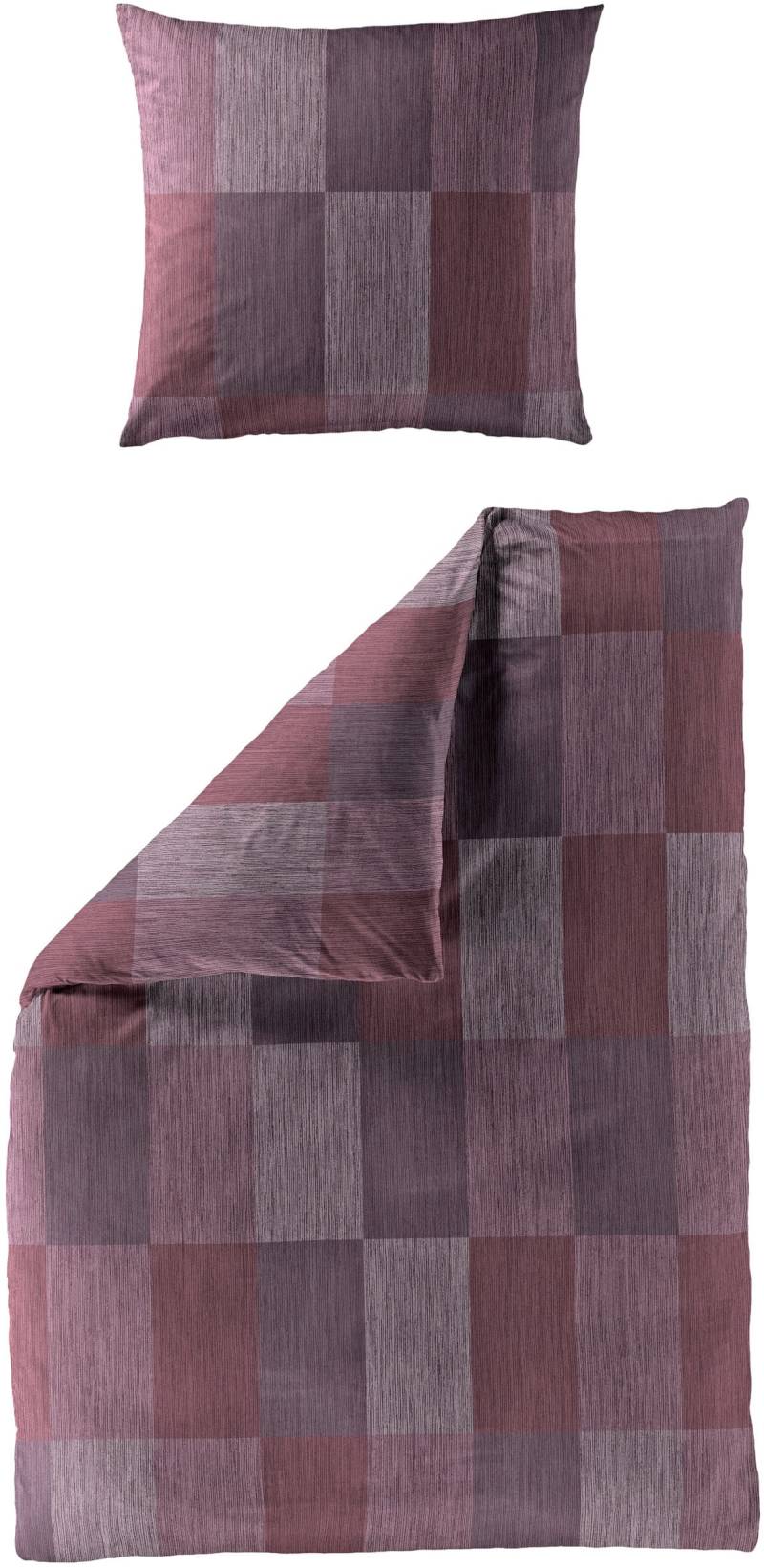 BIERBAUM Bettwäsche "4142" 2 Stk. tlg. Biber, 100 % Baumwolle, pflegeleicht, kuschelig weich von Bierbaum