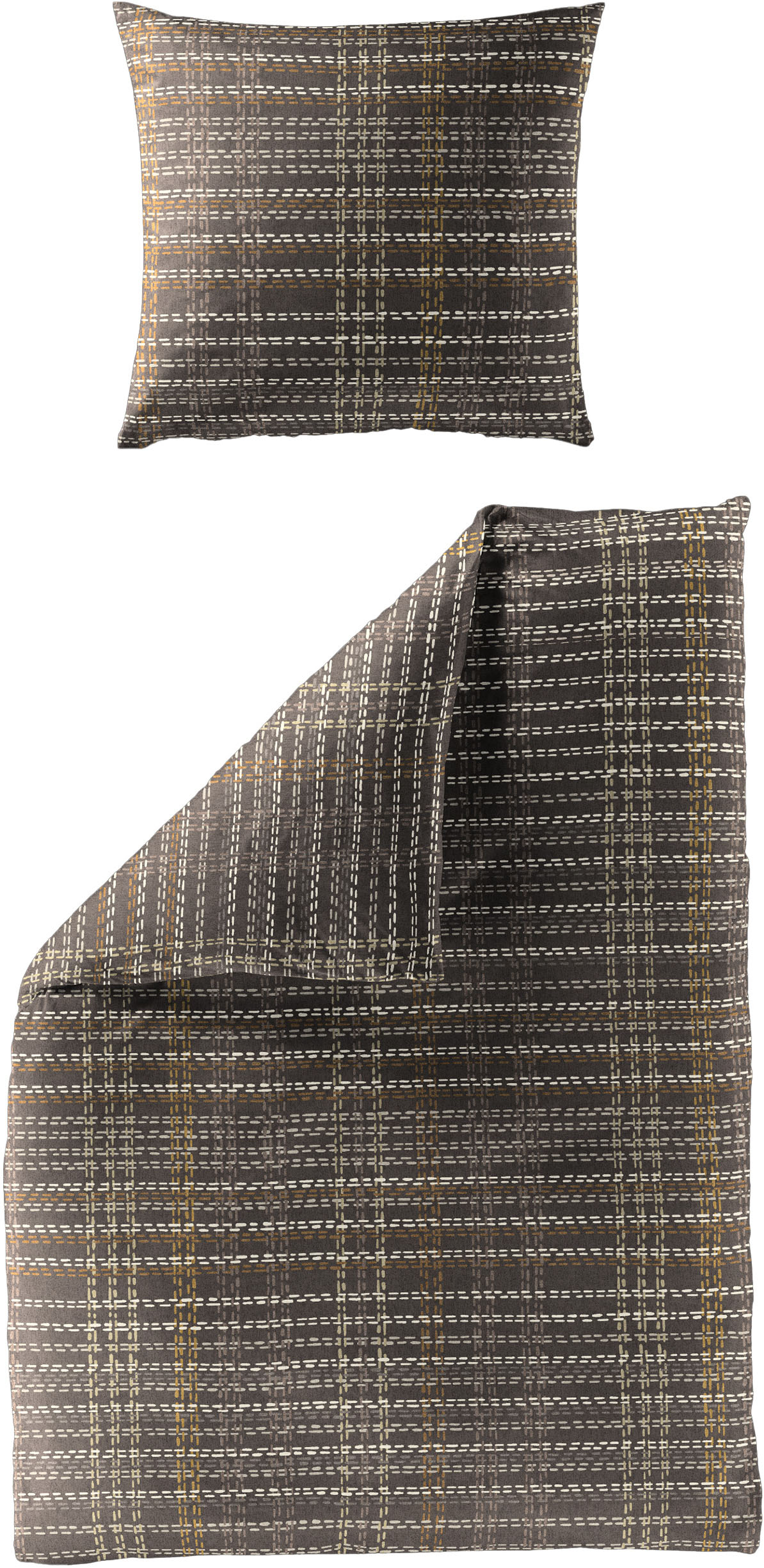 BIERBAUM Bettwäsche "4143" 2 Stk. tlg. Biber, 100 % Baumwolle, pflegeleicht, kuschelig weich von Bierbaum