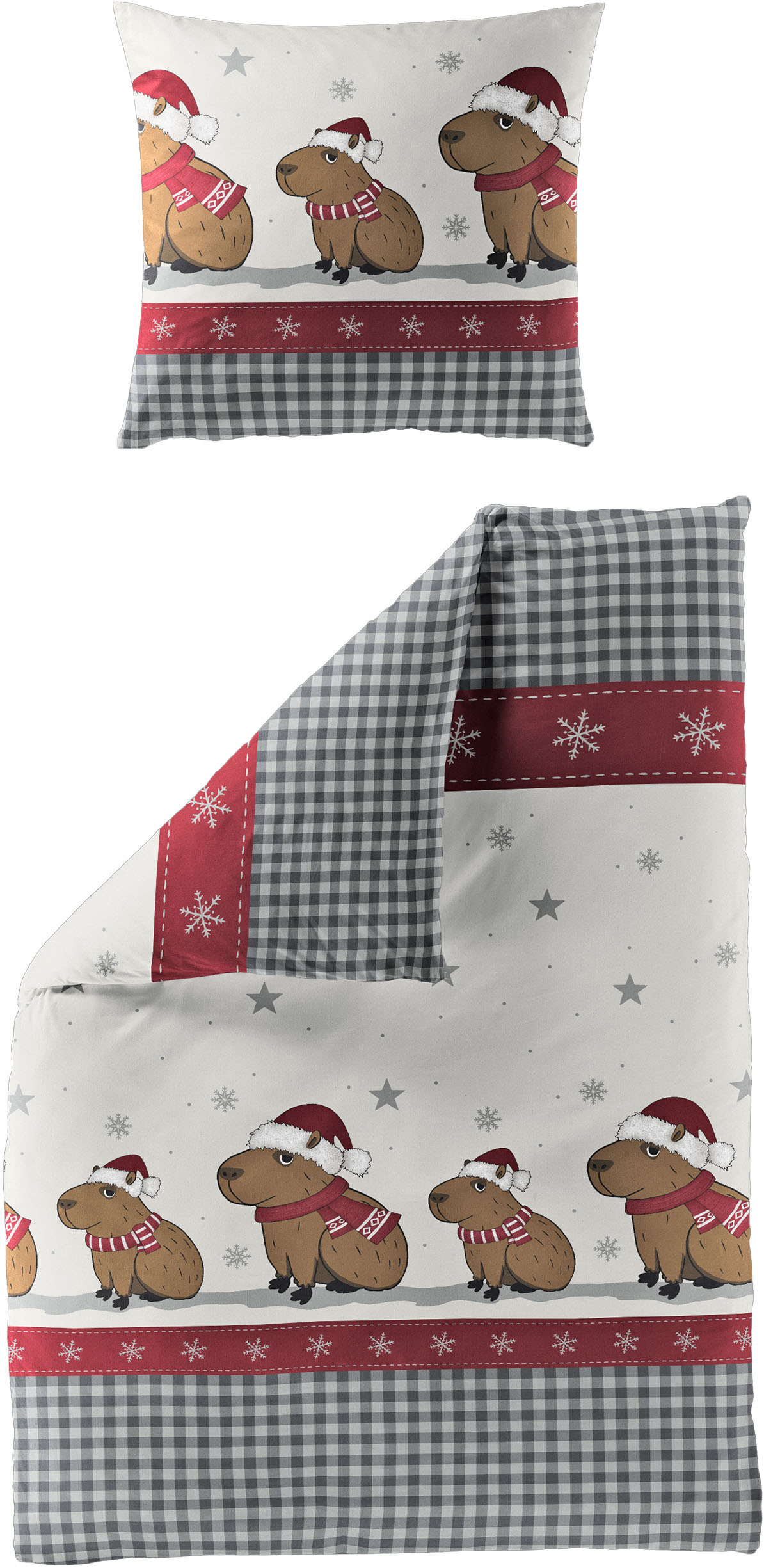 BIERBAUM Bettwäsche "4168" 2 Stk. tlg. Biber, 100 % Baumwolle, pflegeleicht, kuschelig weich von Bierbaum