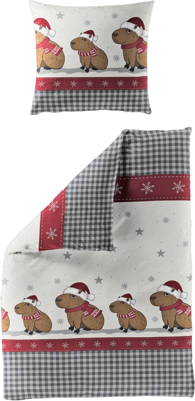 BIERBAUM Bettwäsche "4168" 2 Stk. tlg. Biber, 100 % Baumwolle, pflegeleicht, kuschelig weich von Bierbaum