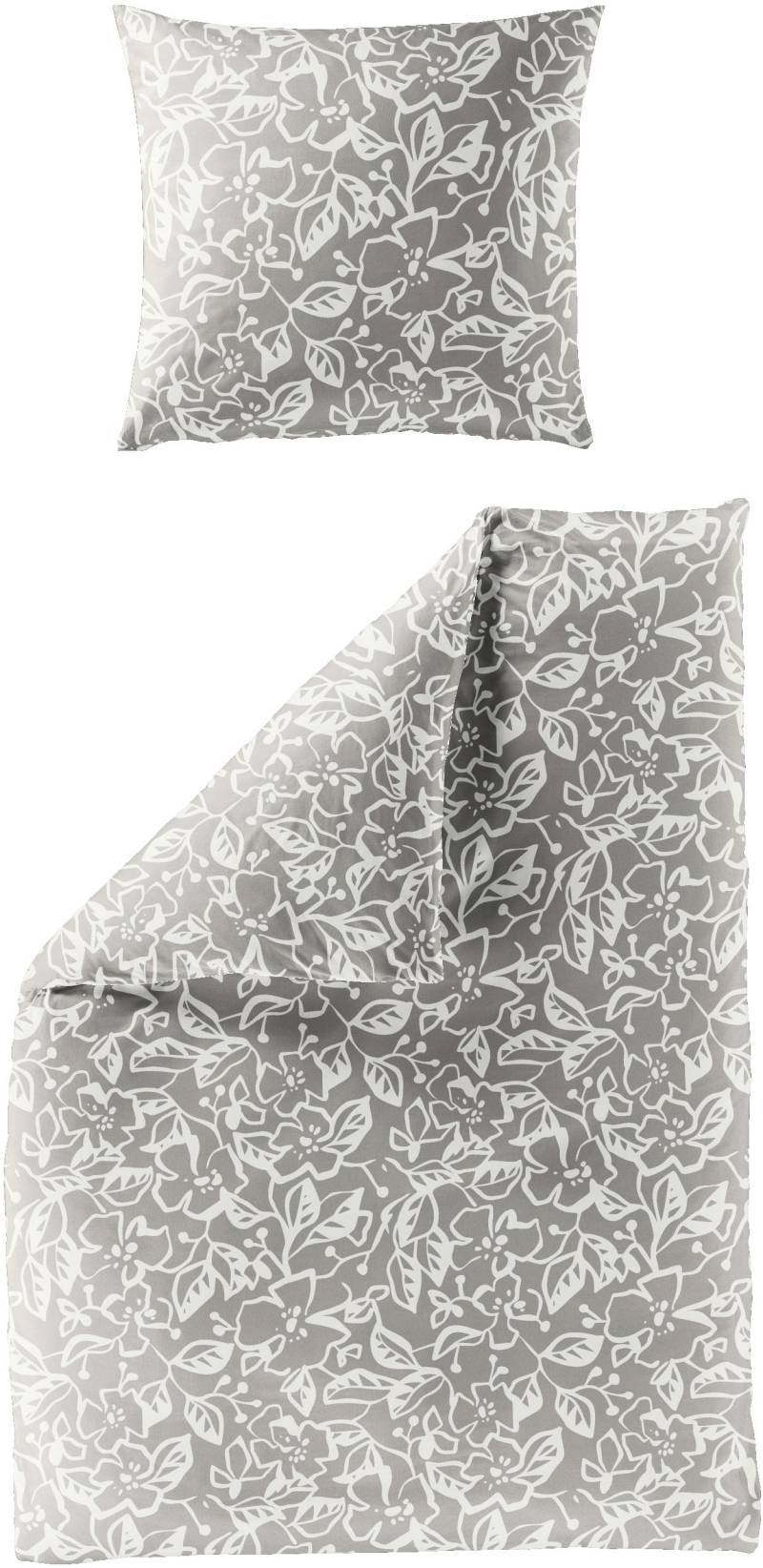 BIERBAUM Bettwäsche "4174" 2 Stk. tlg. Mako-Satin, 100 % Baumwolle, pflegeleicht von Bierbaum