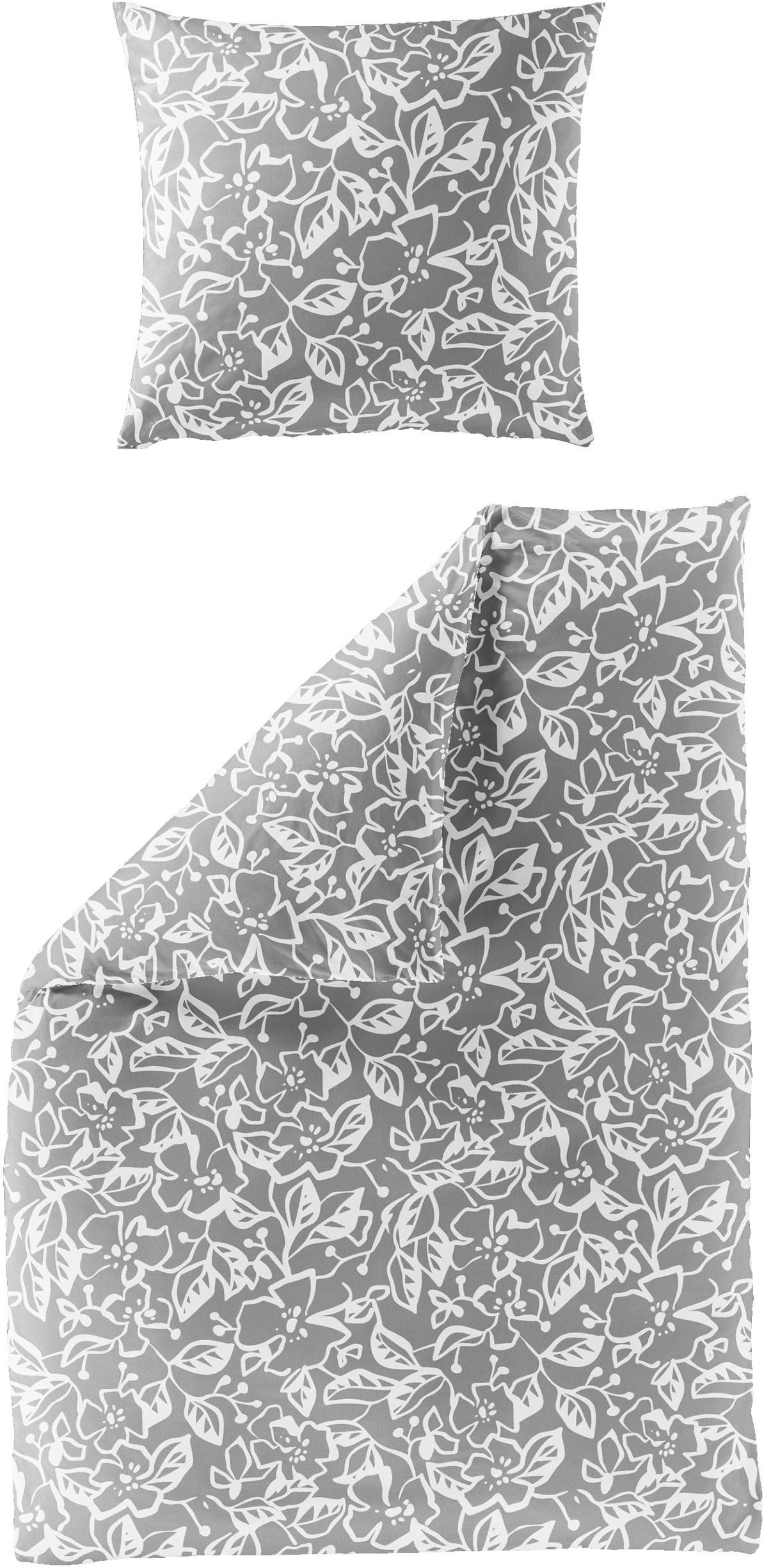 BIERBAUM Bettwäsche "4174" 2 Stk. tlg. Mako-Satin, 100 % Baumwolle, pflegeleicht von Bierbaum