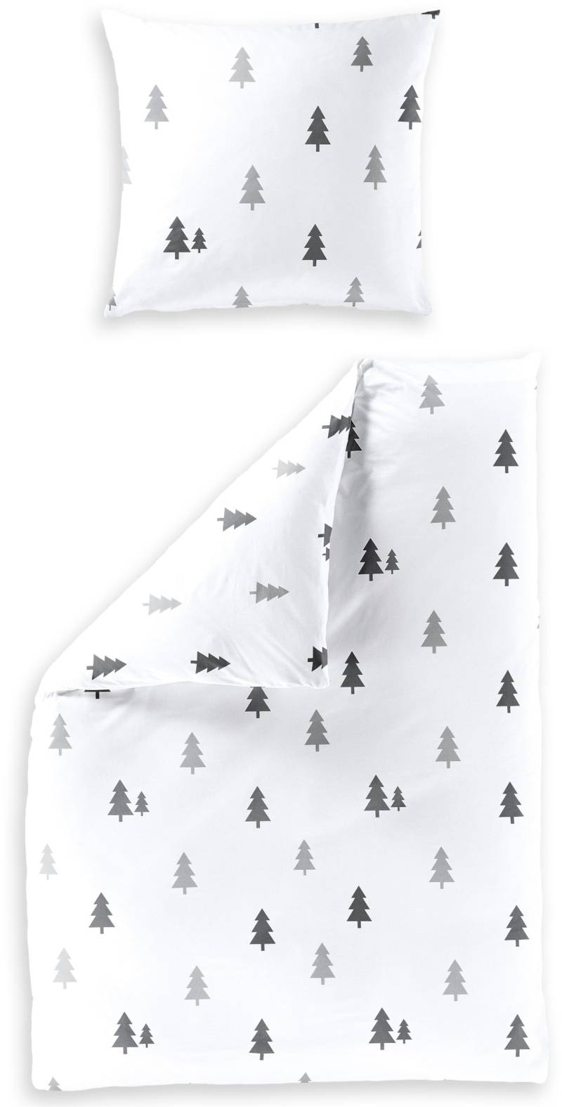 BIERBAUM Bettwäsche "4175" 2 Stk. tlg. Mako-Satin, 100 % Baumwolle, pflegeleicht von Bierbaum