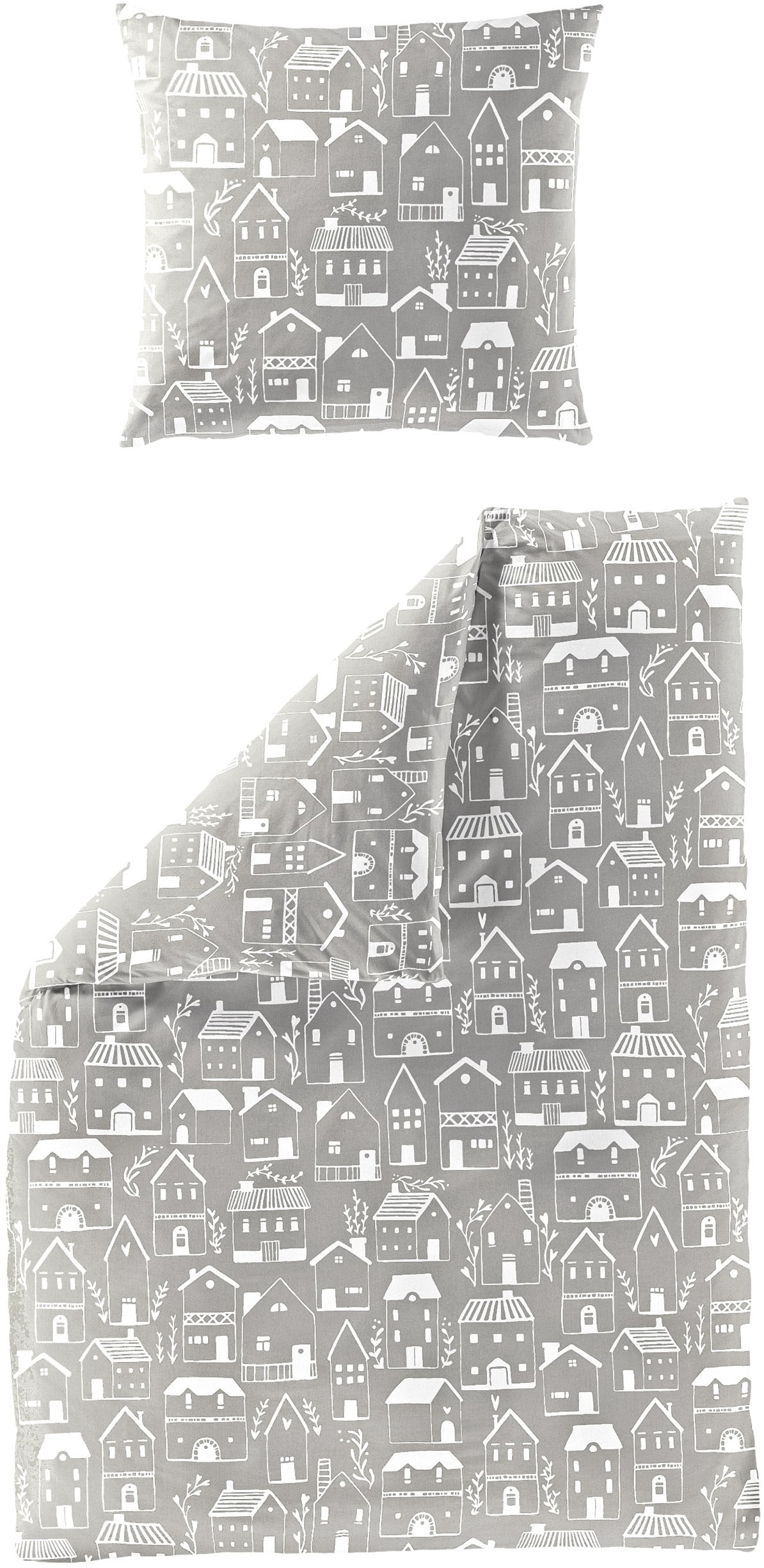 BIERBAUM Bettwäsche "4176" 2 Stk. tlg. Biber, 100 % Baumwolle, pflegeleicht, kuschelig weich von Bierbaum