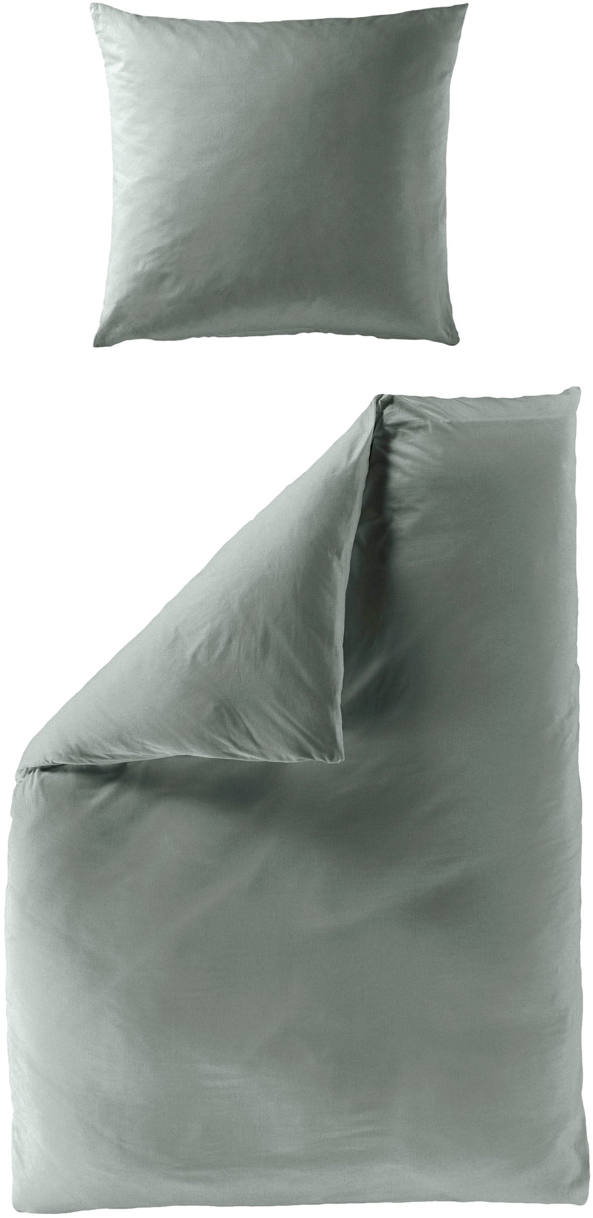 BIERBAUM Bettwäsche "Biber Uni" 2 Stk. tlg. Schlichtes Unidesign: Zeitlos und stilvoll für jedes Schlafzimmer von Bierbaum