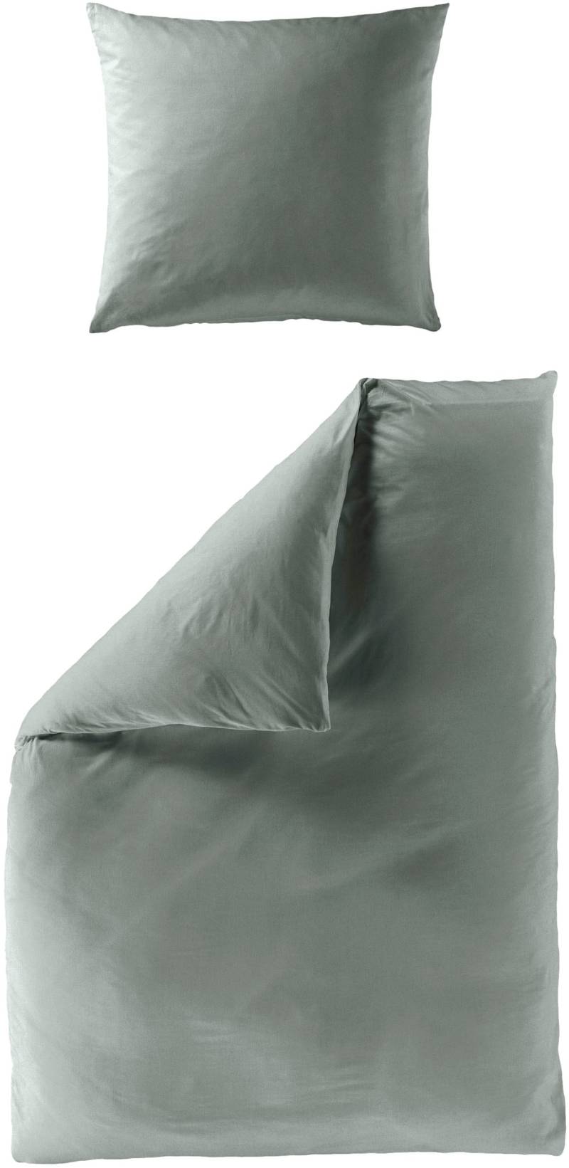 BIERBAUM Bettwäsche "Biber Uni" 2 Stk. tlg. Schlichtes Unidesign: Zeitlos und stilvoll für jedes Schlafzimmer von Bierbaum