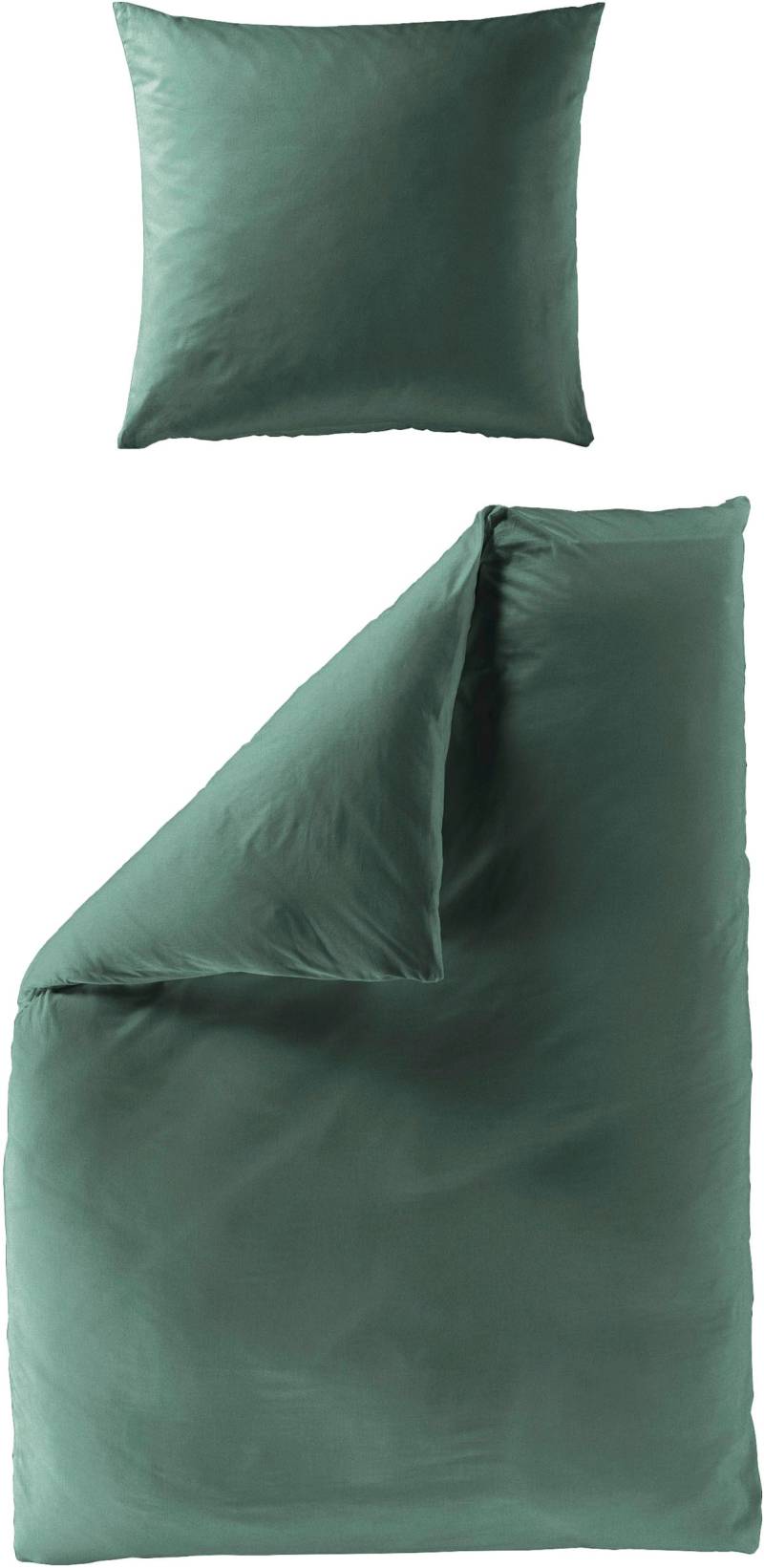 BIERBAUM Bettwäsche "Biber Uni" 2 Stk. tlg. Schlichtes Unidesign: Zeitlos und stilvoll für jedes Schlafzimmer von Bierbaum