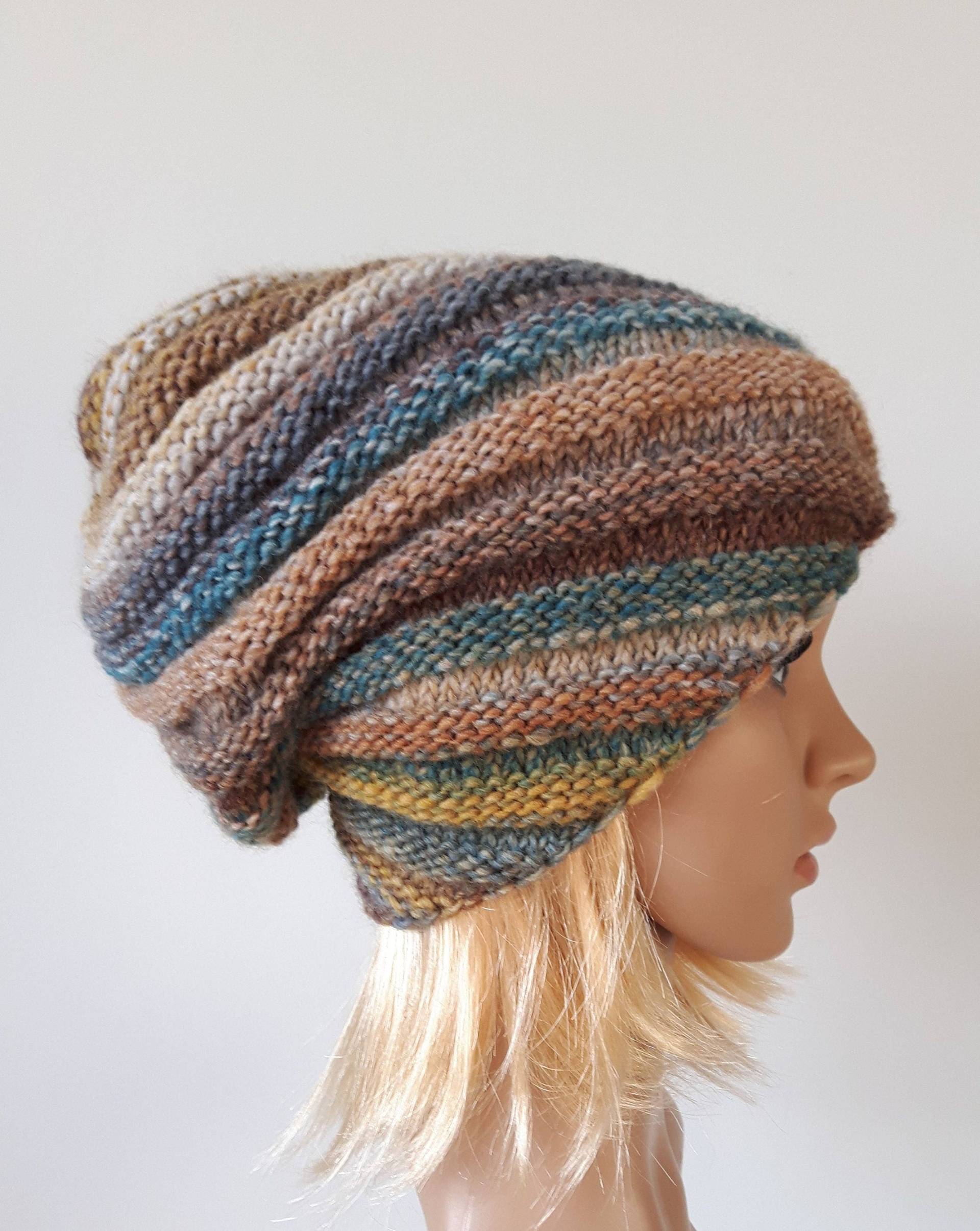 Gestrickte Schneckenmütze, Wintermütze, Slouchy Mütze, Boho Mütze Für Frau Gestrickte Schneckenmütze, Wintermütze, Slouchy Mütze, Boho Mütze Für Frau von Bietas