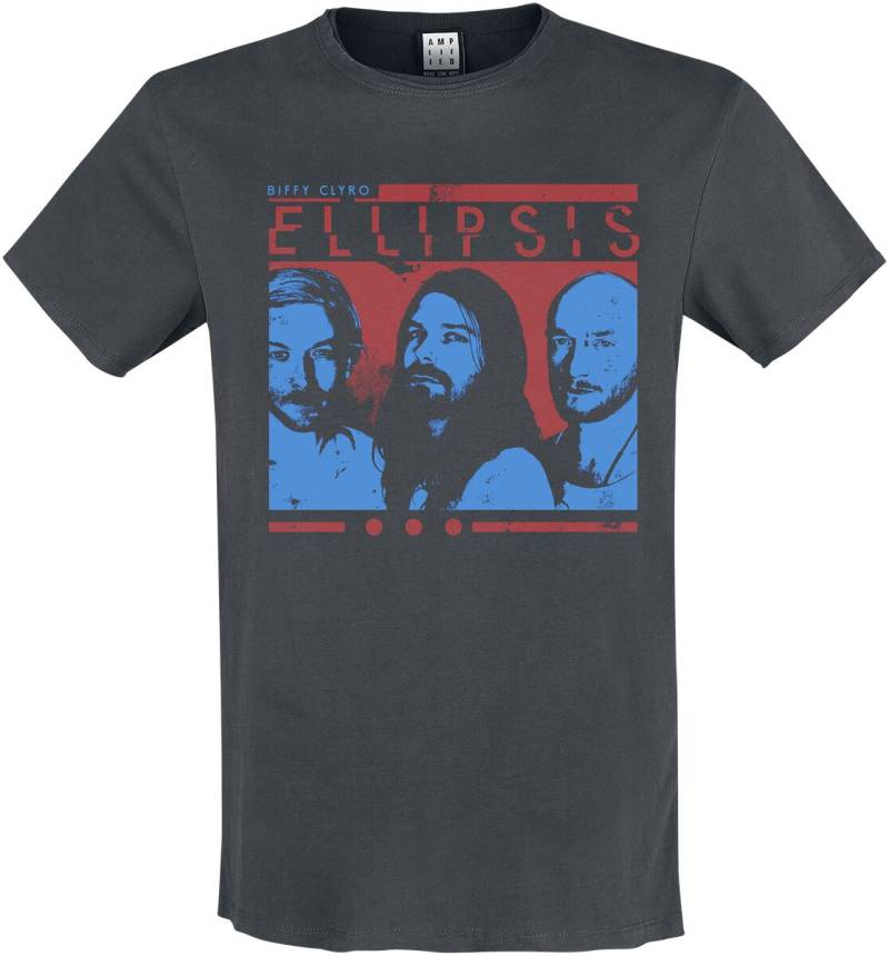 Biffy Clyro T-Shirt - Amplified Collection - Ellipsis - S bis XXL - für Männer - Größe M - charcoal  - Lizenziertes Merchandise! von Biffy Clyro
