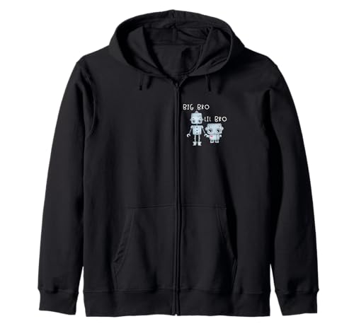 Robo Boy für Lil Bro Big Bro Passender Brother Dude Robotics Kapuzenjacke Robo Boy für Lil Bro Big Bro Passender Brother Dude Robotics Kapuzenjacke von Big Brother Little Brother Birthday Boy Robot Bot