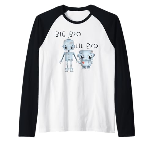 Robo Boy für Lil Bro Big Bro Passender Brother Dude Robotics Raglan Robo Boy für Lil Bro Big Bro Passender Brother Dude Robotics Raglan von Big Brother Little Brother Birthday Boy Robot Bot