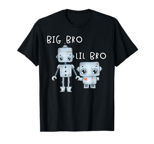 Robo Boy für Lil Bro Big Bro Passender Brother Dude Robotics T-Shirt Robo Boy für Lil Bro Big Bro Passender Brother Dude Robotics T-Shirt von Big Brother Little Brother Birthday Boy Robot Bot