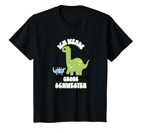 Kinder Große Schwester Dinosaurier TShirt für Töchter, Geschwister T-Shirt Kinder Große Schwester Dinosaurier TShirt für Töchter, Geschwister T-Shirt von Big Family Designs