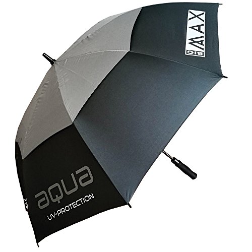 BIG MAX I-Dry Aqua Golf Regenschirm mit UV Schutz - 100% Wasserdicht (Silber) von Big Max