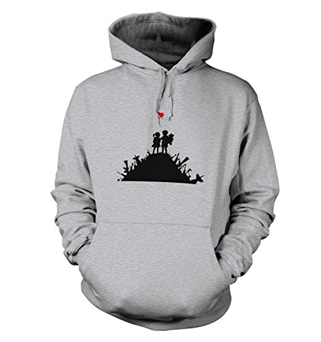 Banksy Tshirts PP - Blur Männer Banksy T-Shirt Kapuzenpullover Für Erwachsene 46 Heidekraut Grau von Big Mouth Clothing